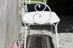 Beautiful French metal bench